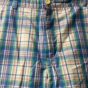 Vineyard Vines Blue and Green Flat Front Shorts